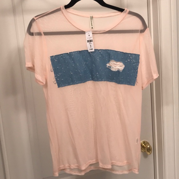 LF mesh denim top - Picture 2 of 4